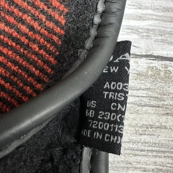 Coach Woman’s Tristee Rain Red/Black Buffalo Plaid Fleece-Lined Boots Size 6B - Picture 11 of 12